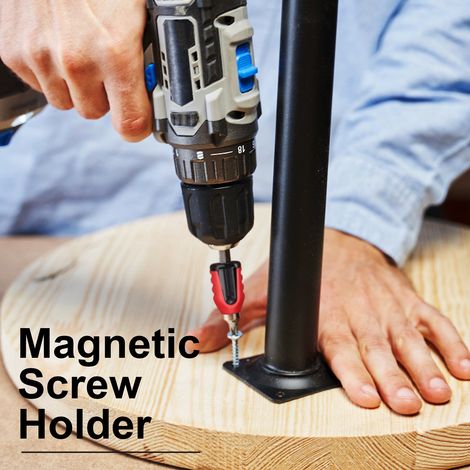 Puntas de destornillador con anillo magnético, potente manguito magnético universal para destornilladores de 6,35 mm. (1/5)