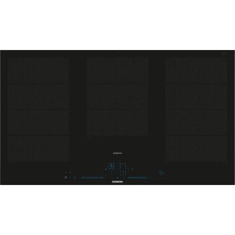 Placa de inducción empotrada Siemens iQ700 EX977NXV6E de 90 cm y 5 fuegos, color negro (1/2)