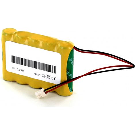 Batterie 6V 2.2Ah NiMh pour Alarme Surtec Venus