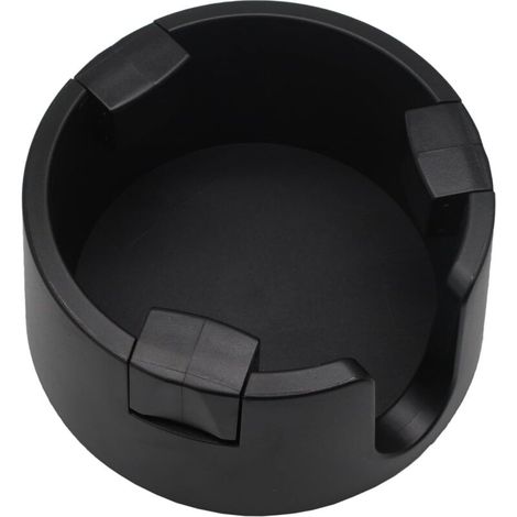 Porte-gobelet anti-éclaboussures, dessous de verre et diamètre intérieur réglable pour la maison, le bureau et l'extérieur - noir (1/4)