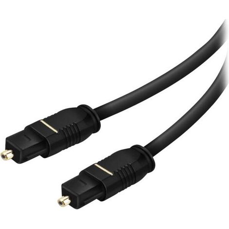 SBS Cavo Fibra Ottica 2 Connettori Toslink Maschio 2 Metri (1/2)