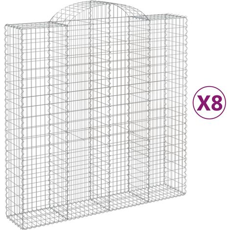 Maison Exclusive - Gabionen mit Hochbogen 8 Stk. 200x50x200/220cm