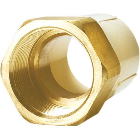 Enlace Rosca Hembra Latón CPVC PN25  Cobre ''CU'': DN20-3/4"