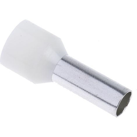 Rs Pro – Embout à sertir 10mm² – Ivoire – Longueur 12mm – Isolation nylon pour conducteurs jusqu'à 10mm² – Usage professionnel