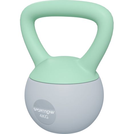 Pesa Rusa 4 kg Kettlebell Relleno de Arena Metálica Mango Antideslizante Casa 19x15x25 cm (1/5)