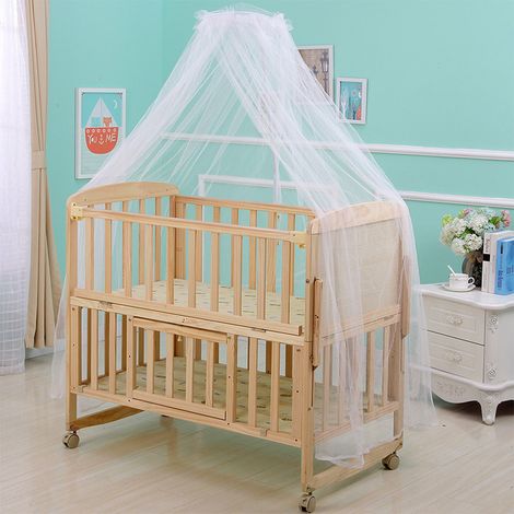 Atmungsaktives Moskitonetz für den Sommer, Babybett-Überdachung, Kinderbett-Baldachin für das Babyzimmer (1/5)