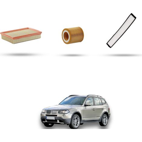 Kit tagliando 3 filtri compatibile con Bmw x3 (E83) 2.0i 110kw dal 2005 al 2010 (1/4)