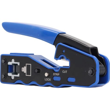 Pince à sertir RJ45 8P8C pour câbles réseau, outil de sertissage et dénudeur pour CAT5 CAT5E CAT6 (1/5)