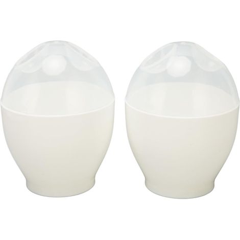 Cuiseur à œufs Wave (lot de 2) : mini-cuiseur à œufs portable et léger pour une cuisson rapide, idéal pour le petit-déjeuner.