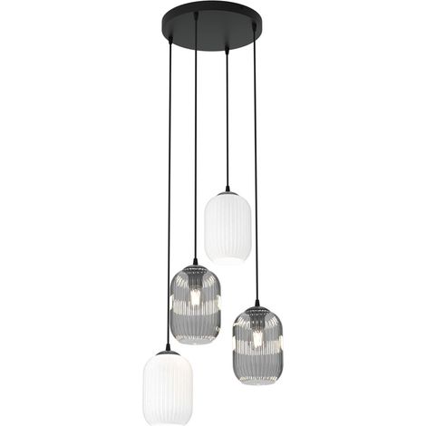 Suspension décorative multicolore striée 4xE27 15W VERDI Emibig (1/5)