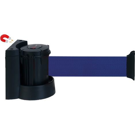Enrouleur mural magnétique avec sangle Bleu 3m x 50mm - 2050043 (1/3)
