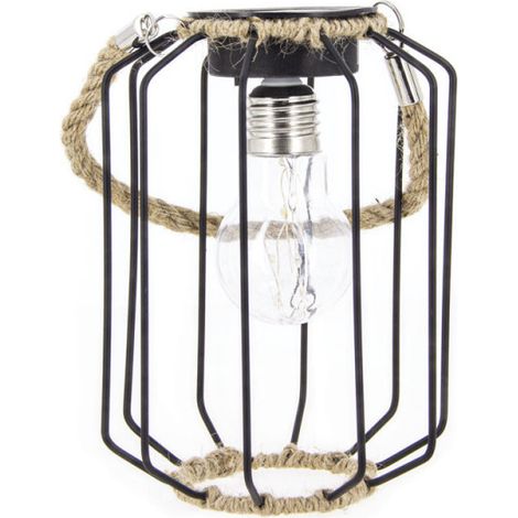 Xanlite – Lanterne solaire IP44 métal blanc chaud 6h autonomie – Pour intérieur et extérieur – SORETRO4 (1/5)