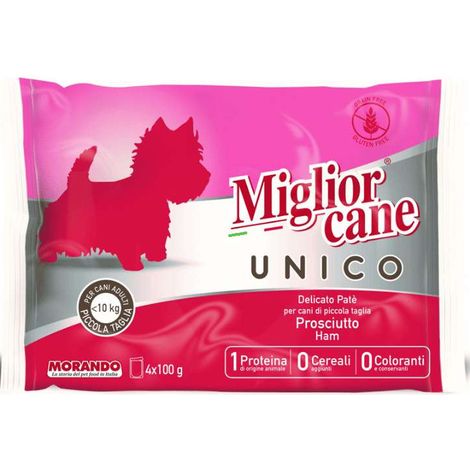 Miglior Cane Paté Prosciutto 300g - Alimento Super Premium per Cani Medi (1/5)