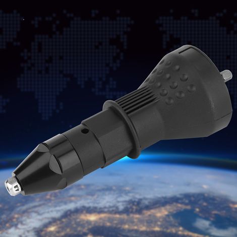 Adaptateur pour pistolet à riveter électrique, kit d'outils pour riveter les perceuses, noir (1/5)