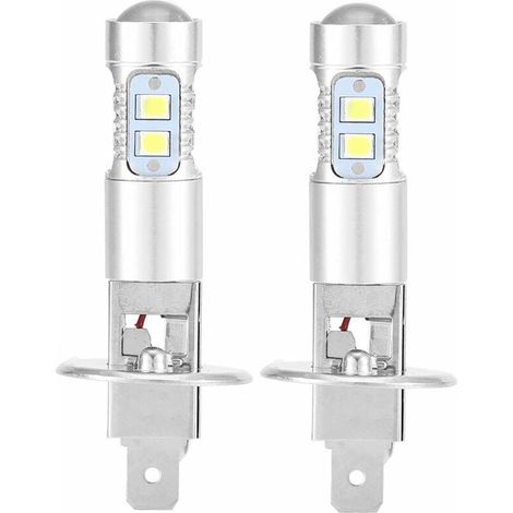 INHHUB Scheinwerferlampen, 2x H1 6000K Ultraweiß 100W LED-Scheinwerferlampen-Kit für Abblendlicht-INHHUB