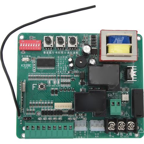 Circuit imprimé pour porte coulissante avec indicateurs LED, commande manuelle sensible à la vitesse lente, commande de moteur pour 110V (1/5)