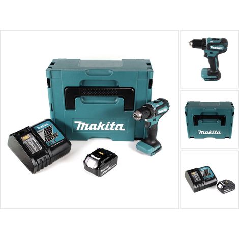 Makita DDF 485 RG1J Akku Bohrschrauber 18V 50Nm im Makpac + 1x 6,0 Ah Akku + Ladegerät