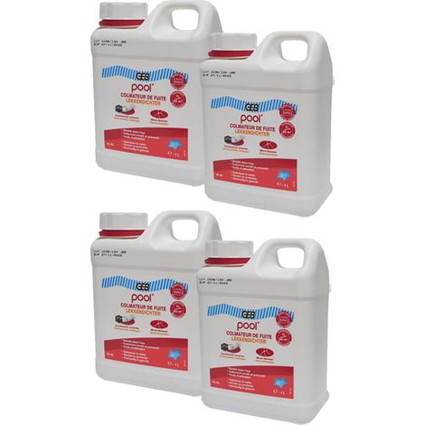 Lot de 4 Colmateurs de fuites 1L POOL - GEB (1/3)