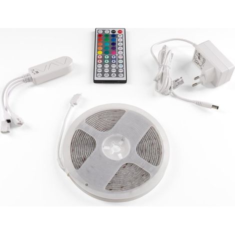 Avide Kit de tira LED multicolor 5 metros RGB (1/5)