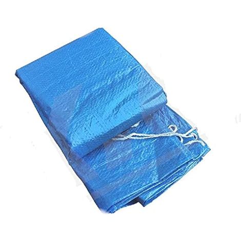 Bâche de Protection Ronde pour Piscine Hors Sol en Polyéthylène - Bache Piscine Hiver - 2,4 m - Résistante à la Poussière et à la Pluie (1/5)