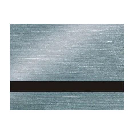 Laminato per incisione interna, argento spazzolato/nero, spessore 0,8 mm, LZ-991-008 (1/2)