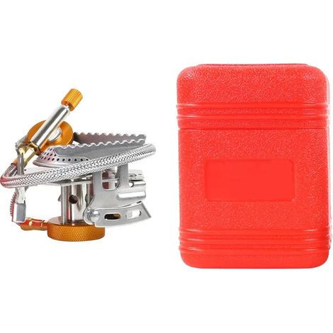 Réchaud à gaz de camping, brûleur touristique extérieur, chauffage à feu puissant, fourneau de pique-nique portable, réchaud de survie, équipement et fournitures de réchauds de cuisine portables (1/3)