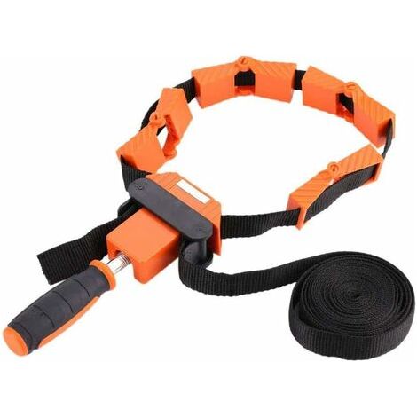 Presse à cadre, Cadre de serrage de ceinture de reliure en nylon, Sangle de Serrage réglable à 4 mâchoires, Outil de travail du bois Polygones Angle Clip (1/5)