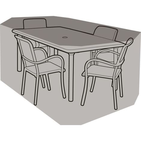 4 Seater Rectangular Table & Chairs Cover - Super Tough - W1204 (1/3)