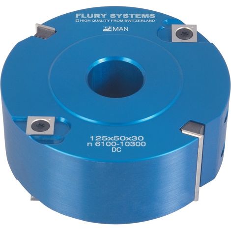 Flury Guhdo HM-WPL-Falzmesserkopf 125x50x30 mm Nr. 02.125.050.030A2