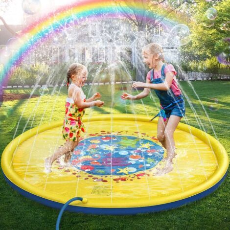 – Tapis d'arrosage pour enfants 170cm – PVC écologique sans BPA – Compatible conduites d'eau standard – Splash pad pour jeux d'été (1/5)