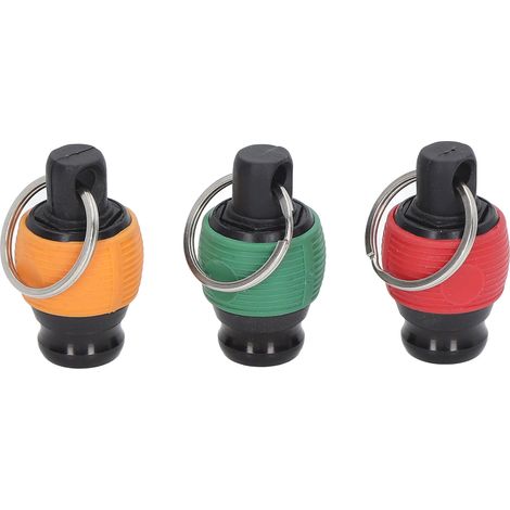 Lot de 3 porte-embouts 1/4 pouce à clé porte-clés rallonge amovible pour visseuse avec mousqueton en alliage aluminium ABS acier inox (1/5)