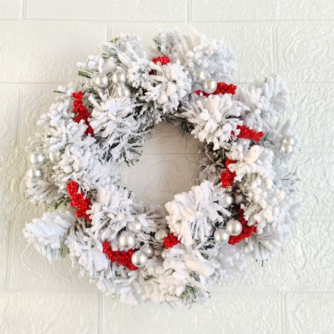 Guirlande De Noël - Guirlande À Bougies Pour Décoration De Table Et De Salle À Manger - 28 Cm - En Pvc Multicolore - 1 Pièce (1/5)