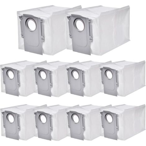 Staubsaugerbeutel für Roborock 10 Stück Staubsaugerbeutel für Roborock Q Revo Zubehör Roboterstaubsaugerbeutel Staubbeutel Großraum Ersatzbeutel Filterbeutel Ersatzteile FLITI (1/4)