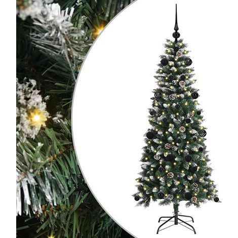 Artificial Christmas Tree with 150 LEDs with Stand Green 150 cm vidaXL (1/5)