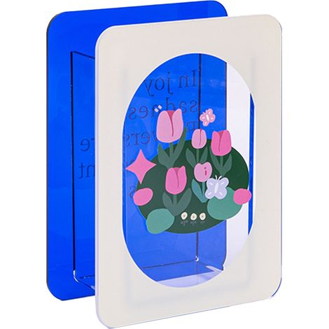 Blumenhalter aus Acryl, moderner Blumenstraußbehälter (1/5)