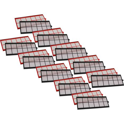 vhbw Lot de filtres compatible avec Zehnder ComfoAir 350 appareil de ventilation  Filtre à air G4 / F7 (20 pcs), Blanc / Rouge / Noir (1/4)