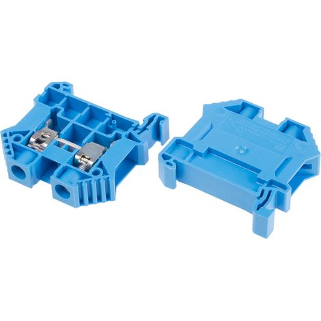 Bloc de jonction RS PRO, 10mm², A visser, Bleu ( Prix pour Paquet de 10 )