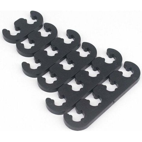 Schwarze Zündkerzenkabel-Separatoren für amerikanische und europäische Fahrzeuge – 8-teiliges Set – Kompatibel mit Chevy und Ford – KZQ
