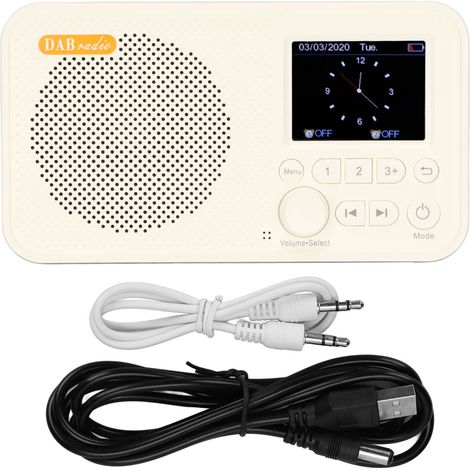 This portable digital DAB/FM radio features a 2.4-inch LCD display and time setting function, making it suitable for seniors to use at home.