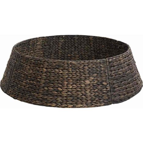 Collar para árbol de Navidad Negro 105 x 105 x 28 cm vidaXL