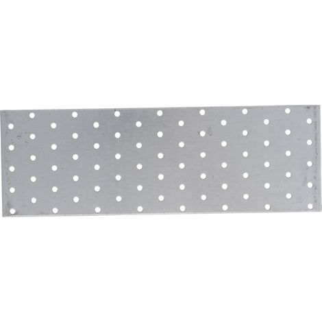 Piastra forata dritta in acciaio  300 x 100 x 2 mm