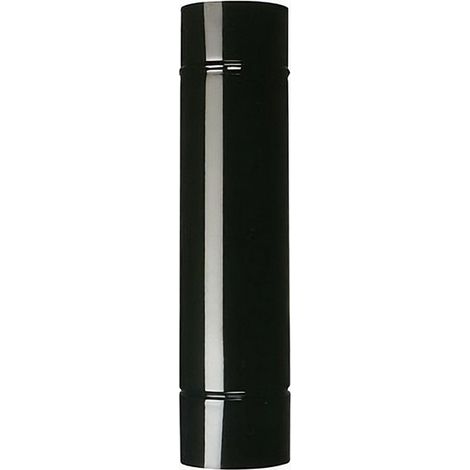 12PZ TUBO PER STUFA A LEGNA PORCELLANATO CLASSIC Col. Nero Ø cm. 12x100