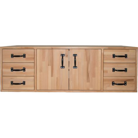 AUTRES Armoire en hêtre massif pour établi 2000-2500 mm - Rangement Profi (1/2)