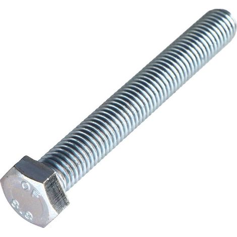 Vis métaux Tête hexagonale TH M14X90 Classe 8.8 Acier zingué