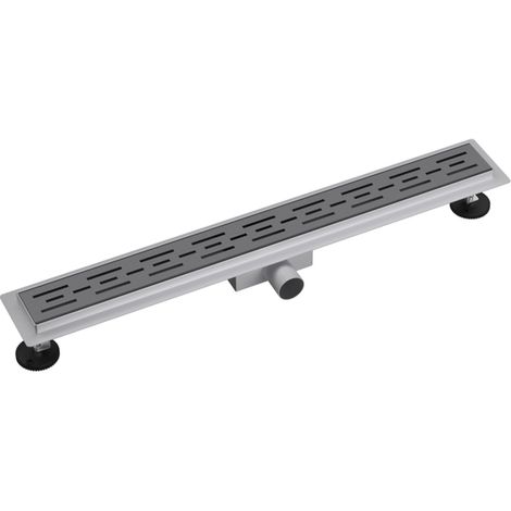 Fortifura Galeria Caniveau de douche 120cm grille avec bride de sol Gun Metal
