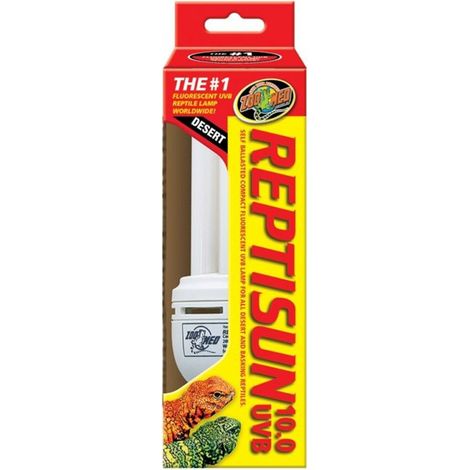 Ampoule fluorescente Reptisun 10.0 Compact 26W Zoo Med avec UVB et UVA