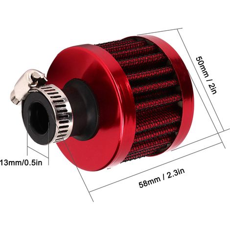 Mini-13-mm-Luftfilter für Kurbelgehäuse, universelles Autozubehör (1/5)