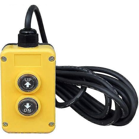 Interrupteur de commande à distance 12 V à 3 fils pour remorque benne basculante, pompes hydrauliques à simple effet, groupes hydrauliques, camions-bennes, dépanneuses, sous-marins (1/5)