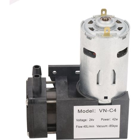 DC24V Mini-Ölfreie Vakuumpumpe – ‐85 kPa Fördermenge 40 l/min für Gase und Luft (1/5)