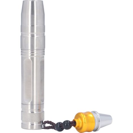 Lampe torche ultra-lumineuse pour identification de jade, 3 LED, lampe de jade pour inspection, torche de gemmologie (sans batterie, livrée en boîte blanche simple / lumière blanche + jaune + UV 395) (1/5)